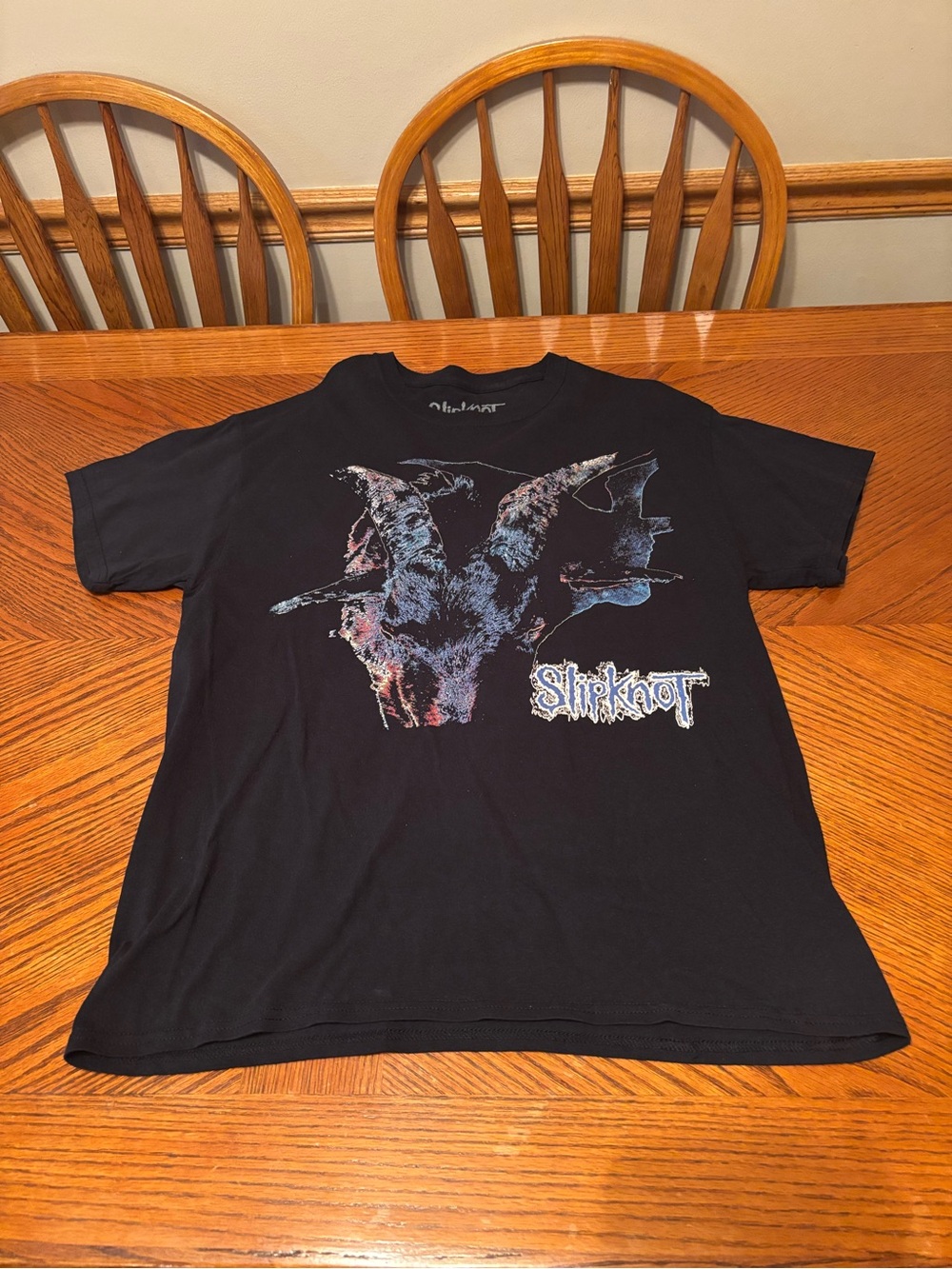 Slipknot Iowa Shirt Double Sided Goat Album Cover Black Band Tee Back Print